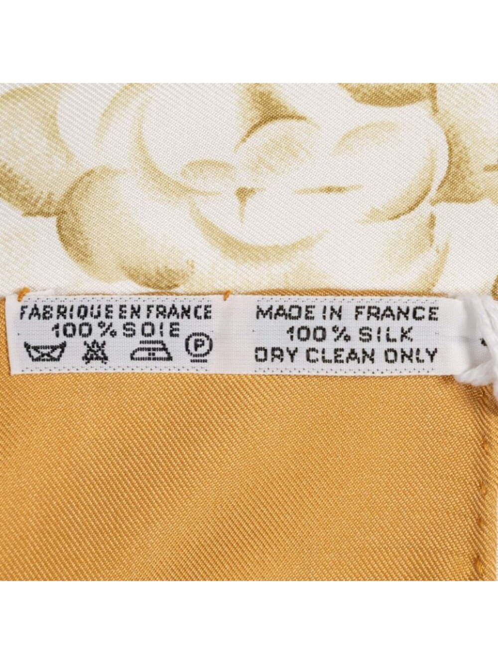 Hermes Scarf Orange Green Blanc Twill Silk - Picture 5 of 5